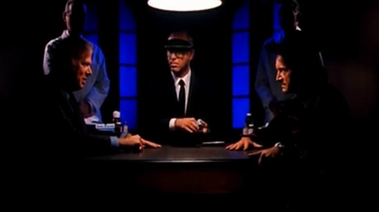 Still from Cutting Cards